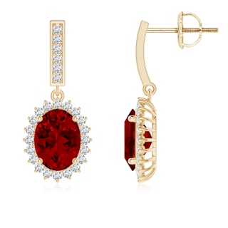 Oval Lab-Grown Lab Grown Ruby