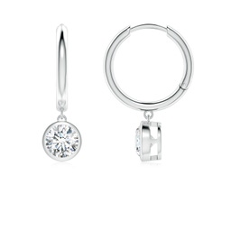 Hoops Platinum Lab Grown Diamond Earrings