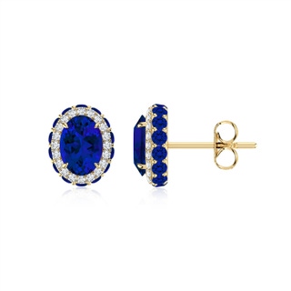 Oval Lab-Grown Lab Grown Blue Sapphire