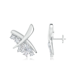 5x3mm IJI1I2 Natori x Angara Multi-Shape Waterfall Diamond Sumi Stroke Studs in White Gold