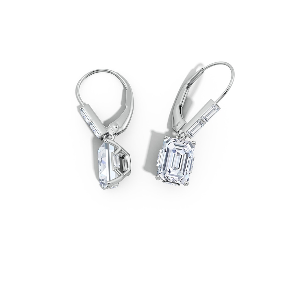 7x5mm FGVS Natori x Angara Orient Express Lab-Grown Emerald-Cut Diamond Earrings in White Gold Side 399
