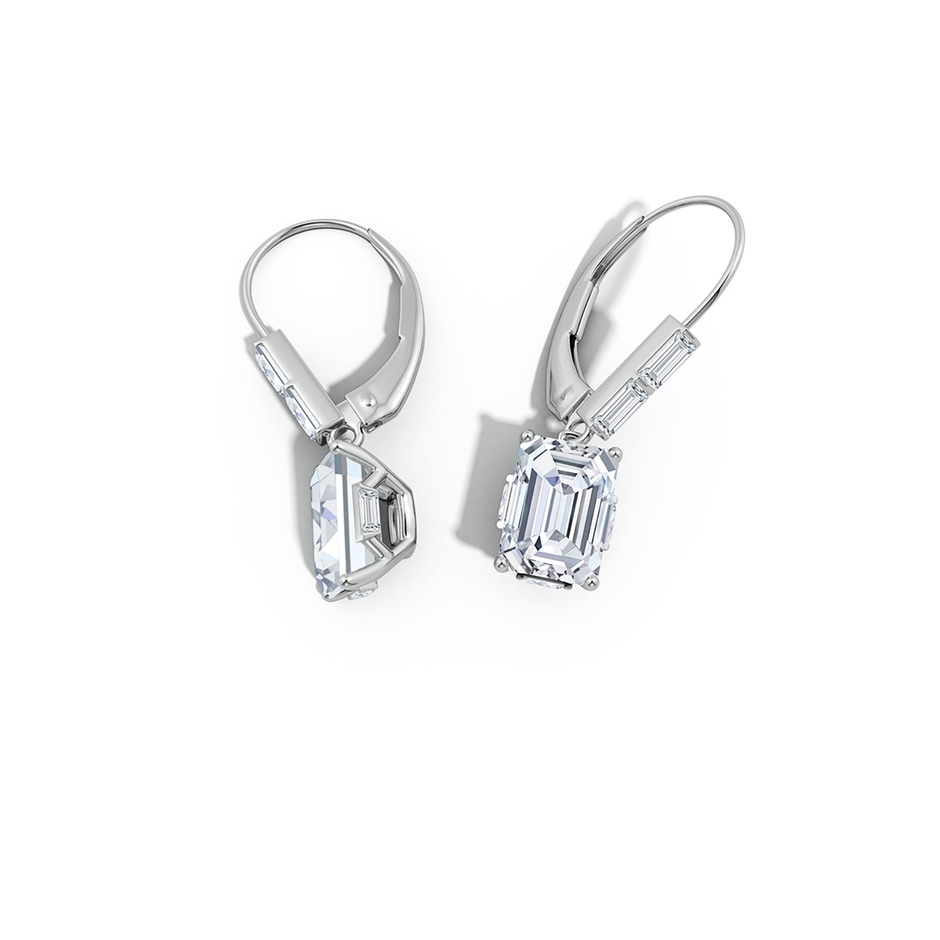 7x5mm FGVS Natori x Angara Orient Express Lab-Grown Emerald-Cut Diamond Earrings in White Gold side 399