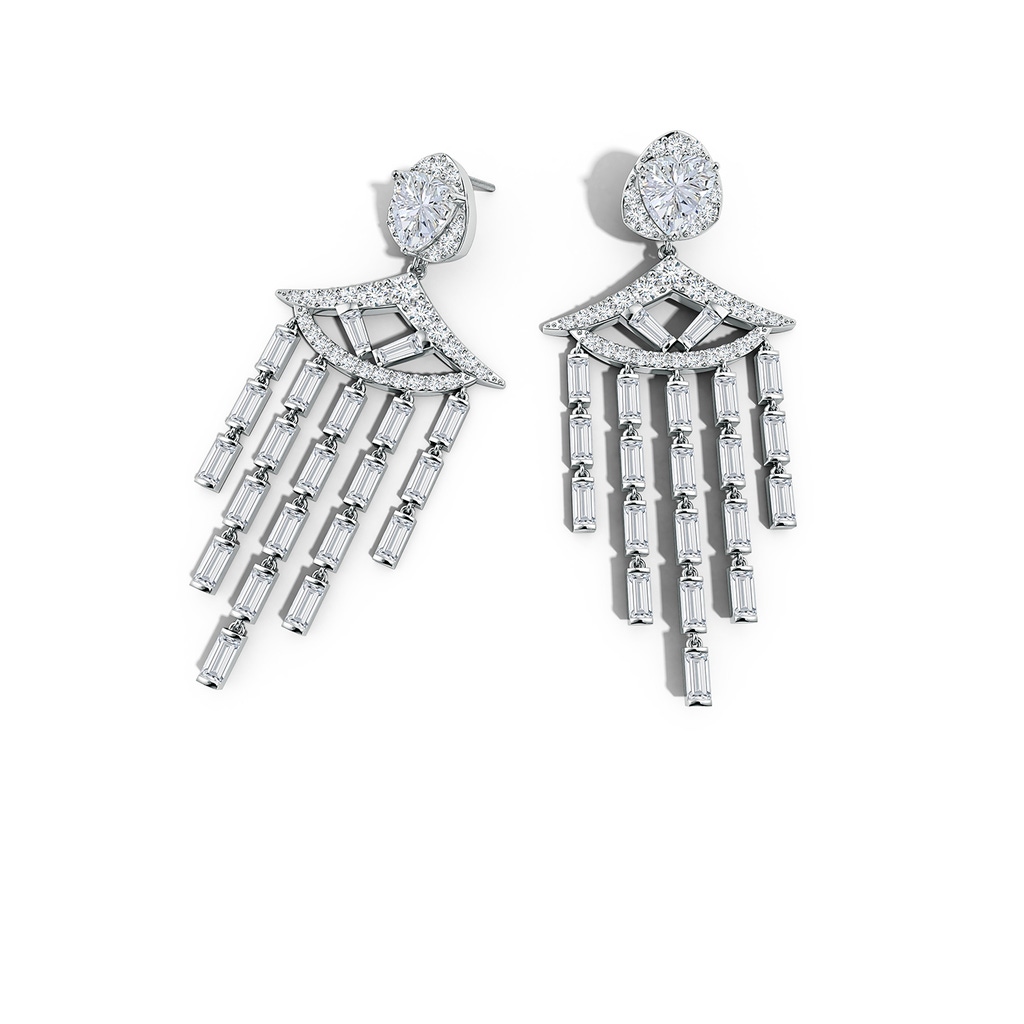 7mm FGVS Natori x Angara Lab-Grown Diamond Orient Express Statement Earrings in White Gold Side 399