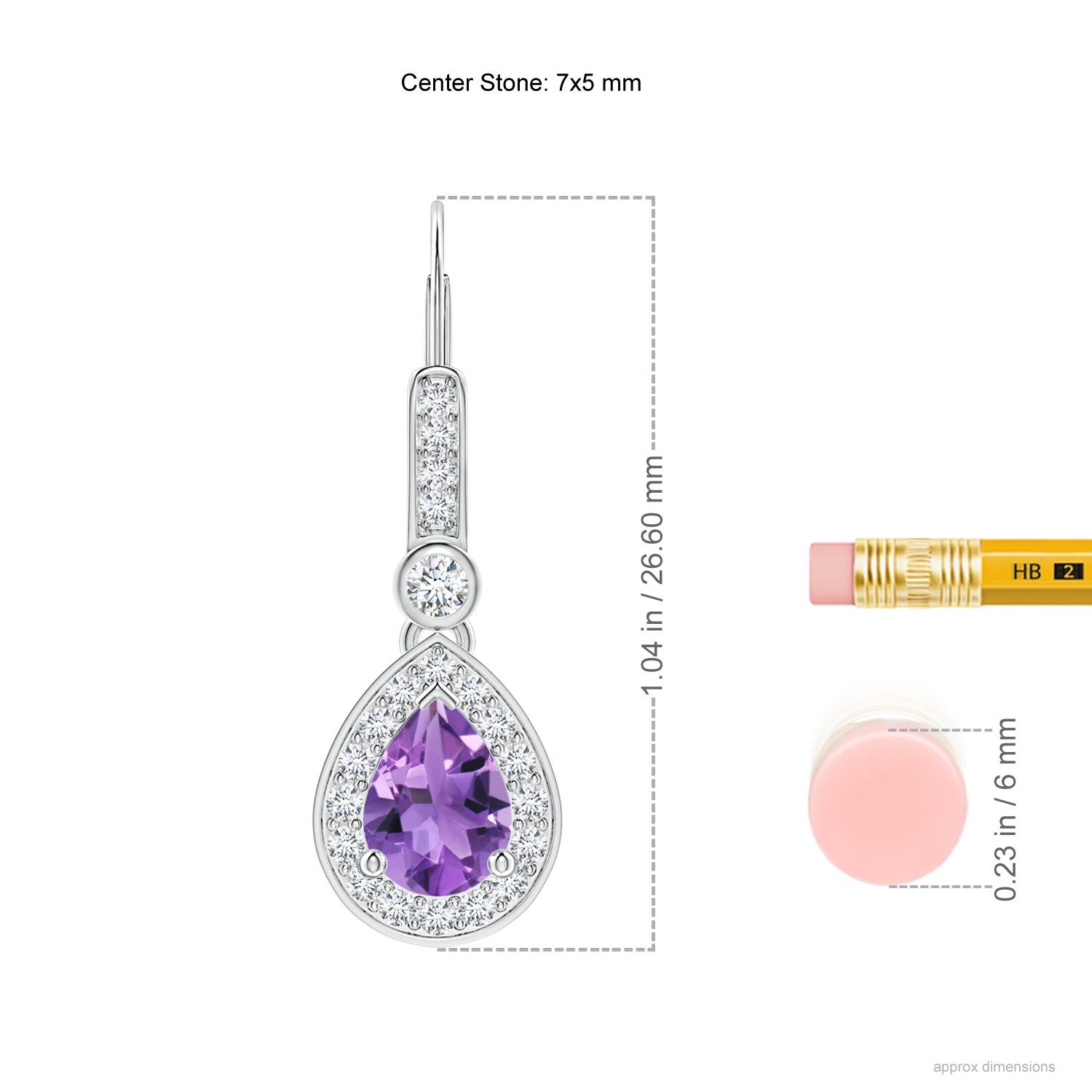 AA - Amethyst / 1.66 CT / 14 KT White Gold