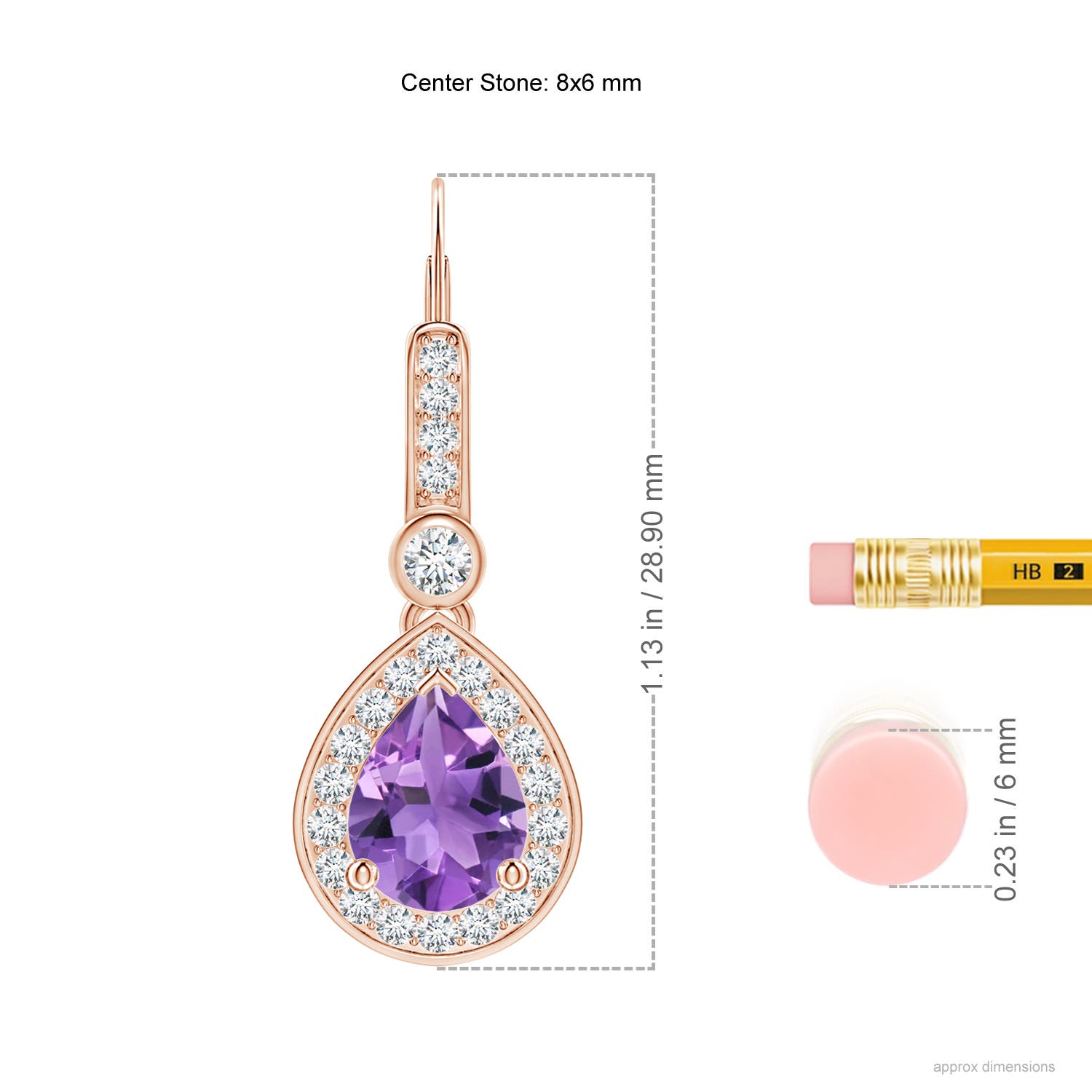 AA - Amethyst / 2.62 CT / 14 KT Rose Gold