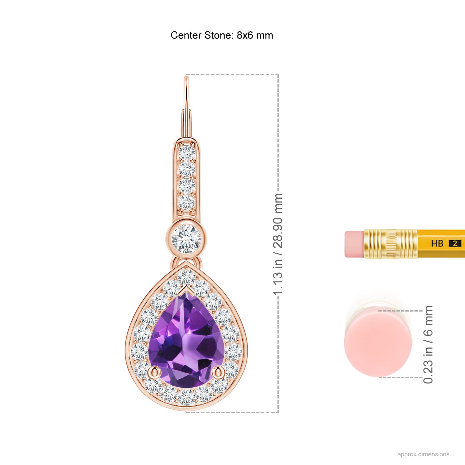 AAA - Amethyst / 2.62 CT / 14 KT Rose Gold