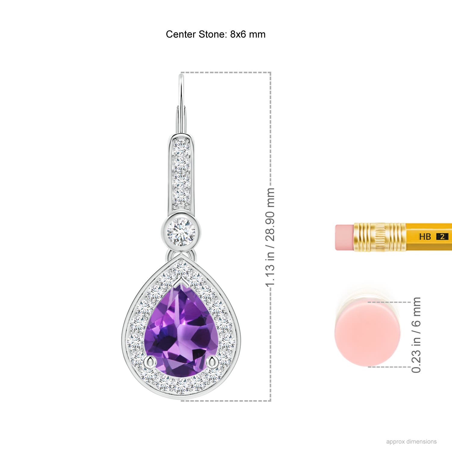 AAA - Amethyst / 2.62 CT / 14 KT White Gold