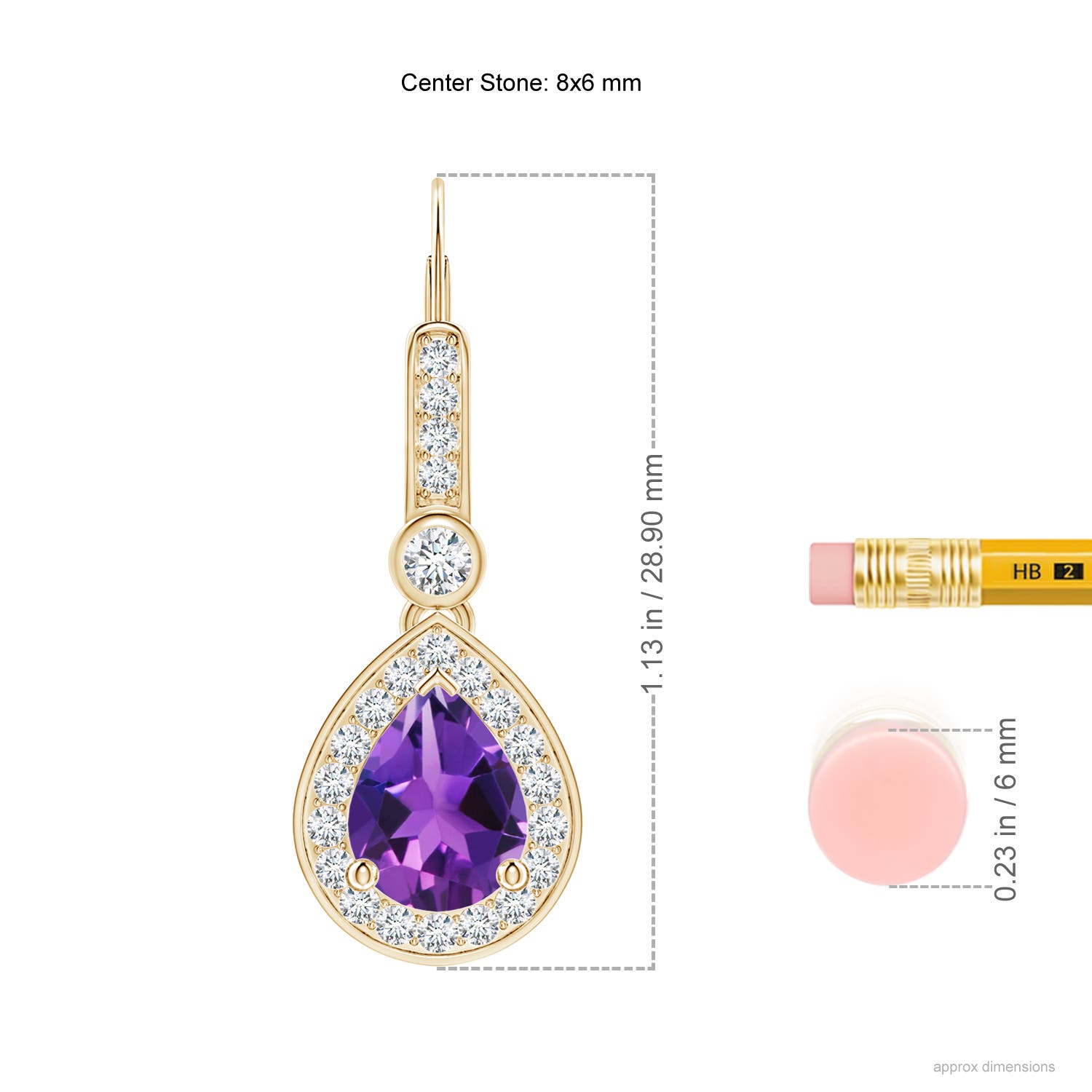 AAAA - Amethyst / 2.62 CT / 14 KT Yellow Gold