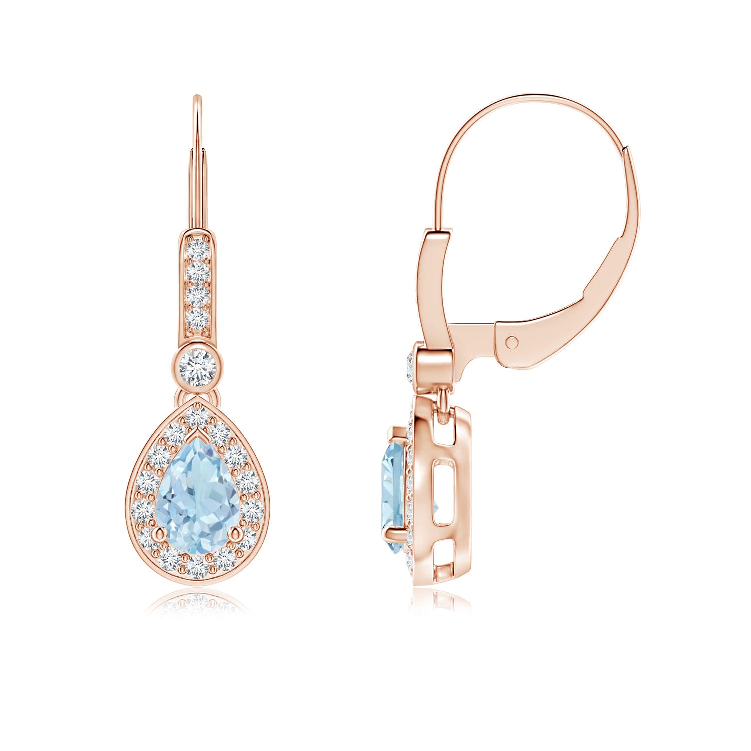 AA - Aquamarine / 0.92 CT / 14 KT Rose Gold