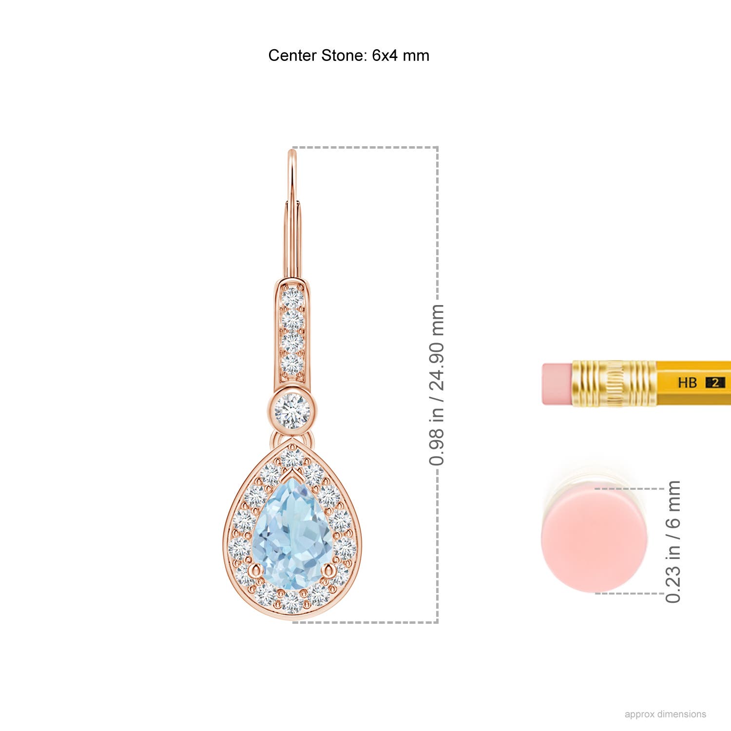 AA - Aquamarine / 0.92 CT / 14 KT Rose Gold