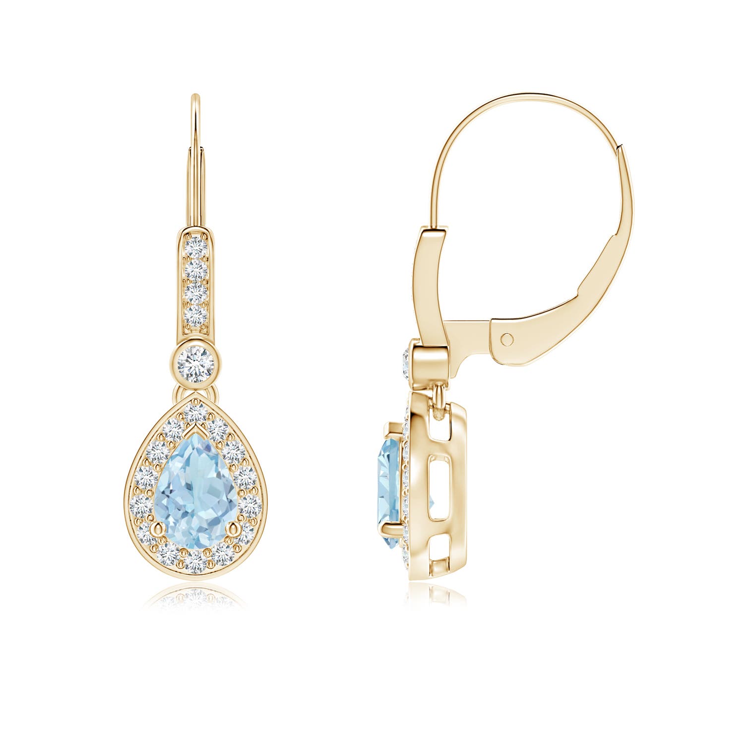 AA - Aquamarine / 0.92 CT / 14 KT Yellow Gold