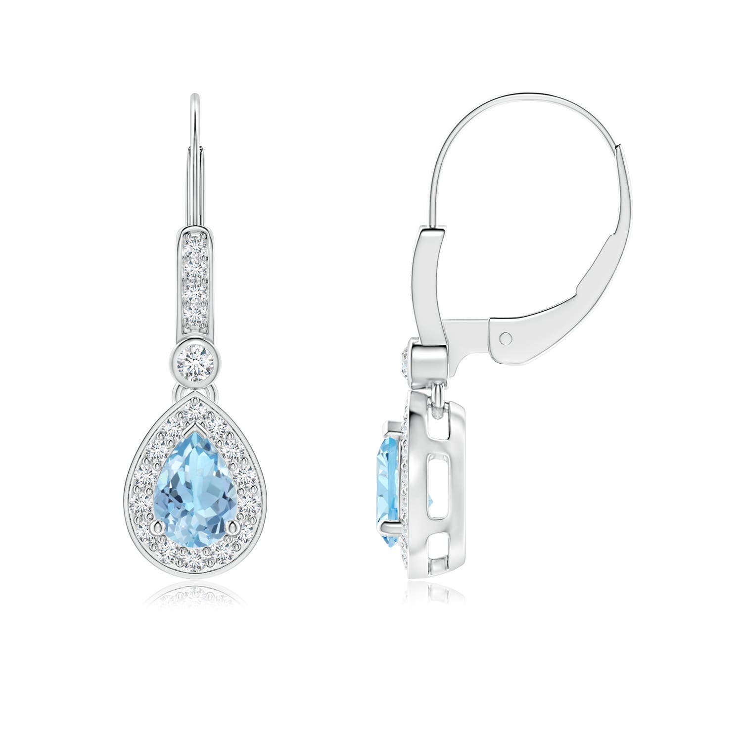 AAA - Aquamarine / 0.92 CT / 14 KT White Gold