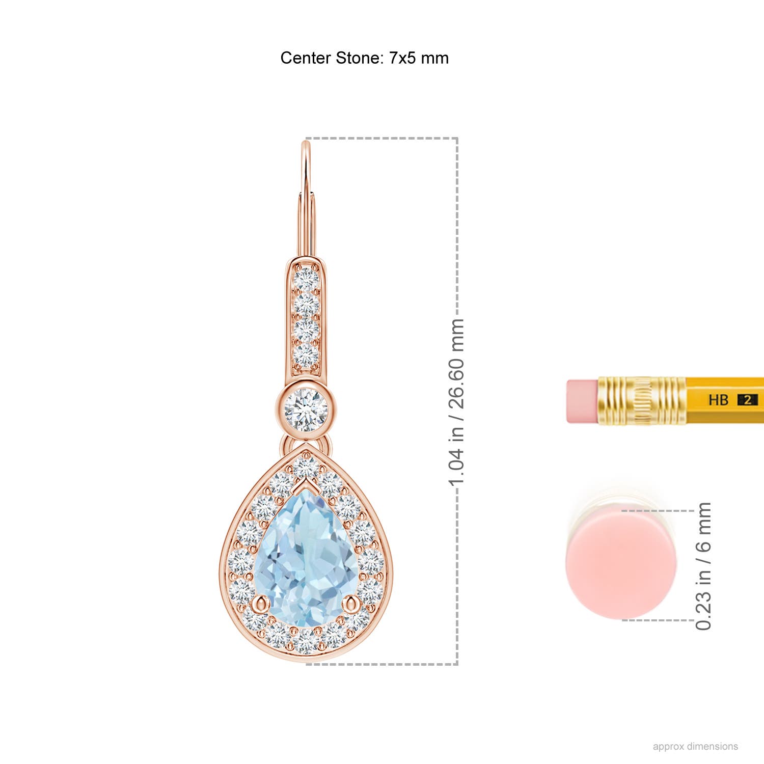 AA - Aquamarine / 1.56 CT / 14 KT Rose Gold