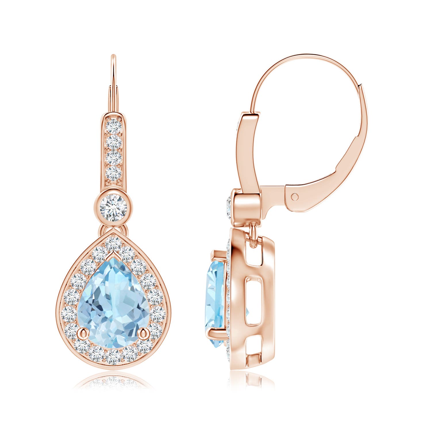 AAA - Aquamarine / 2.32 CT / 14 KT Rose Gold