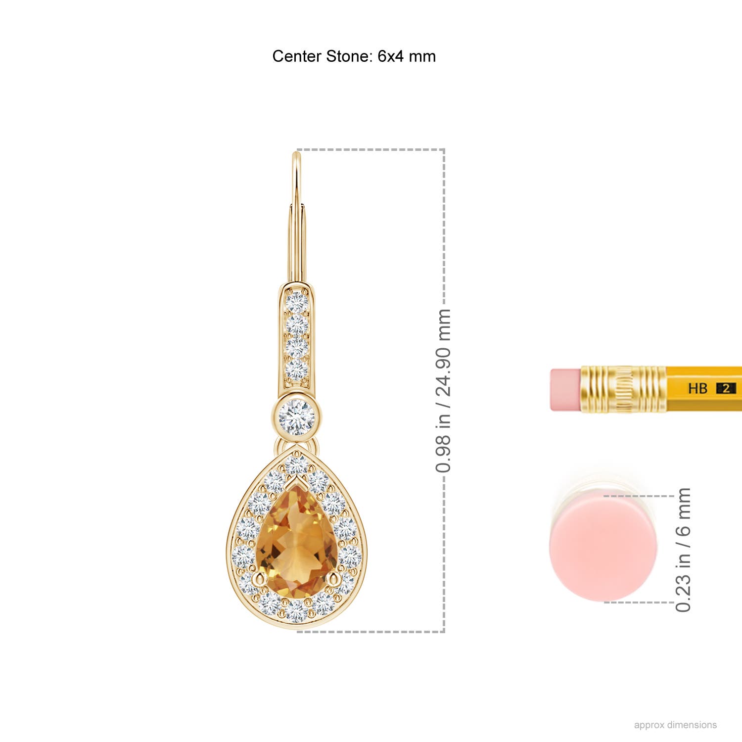 A - Citrine / 1.02 CT / 14 KT Yellow Gold