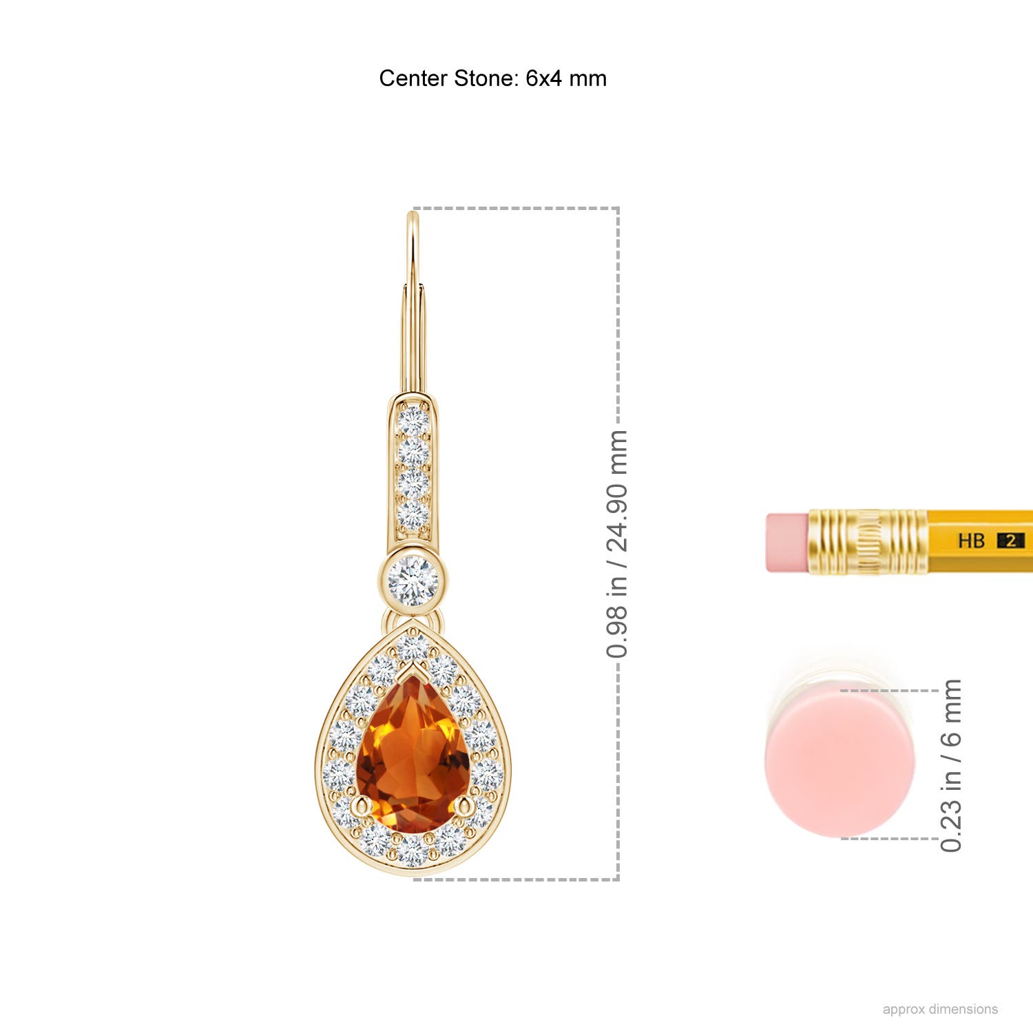 AAAA - Citrine / 1.02 CT / 14 KT Yellow Gold