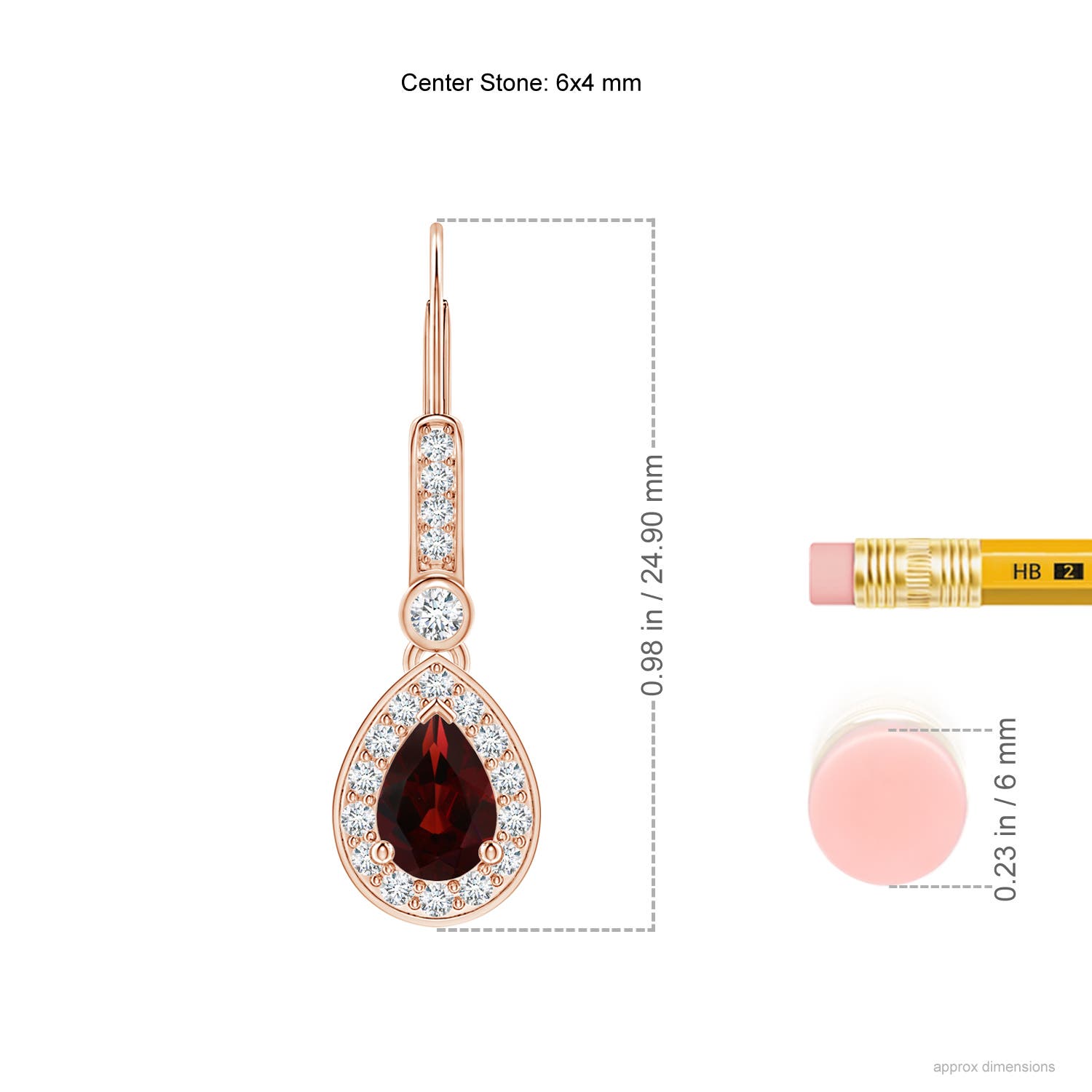 AA - Garnet / 1.32 CT / 14 KT Rose Gold