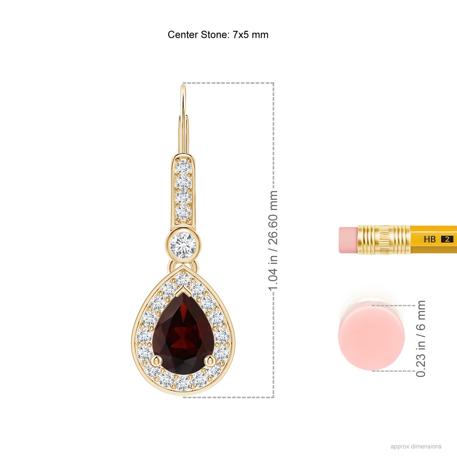 A - Garnet / 2.16 CT / 14 KT Yellow Gold