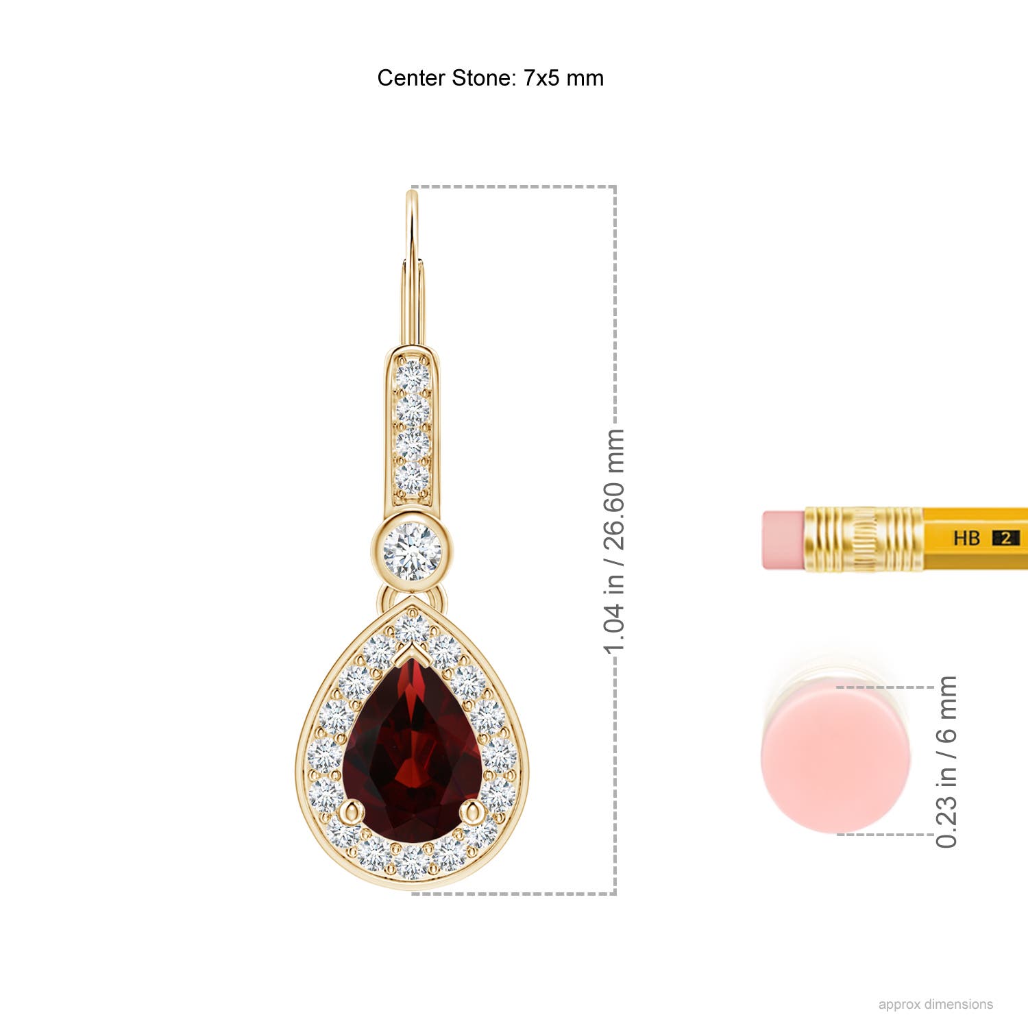 AA - Garnet / 2.16 CT / 14 KT Yellow Gold