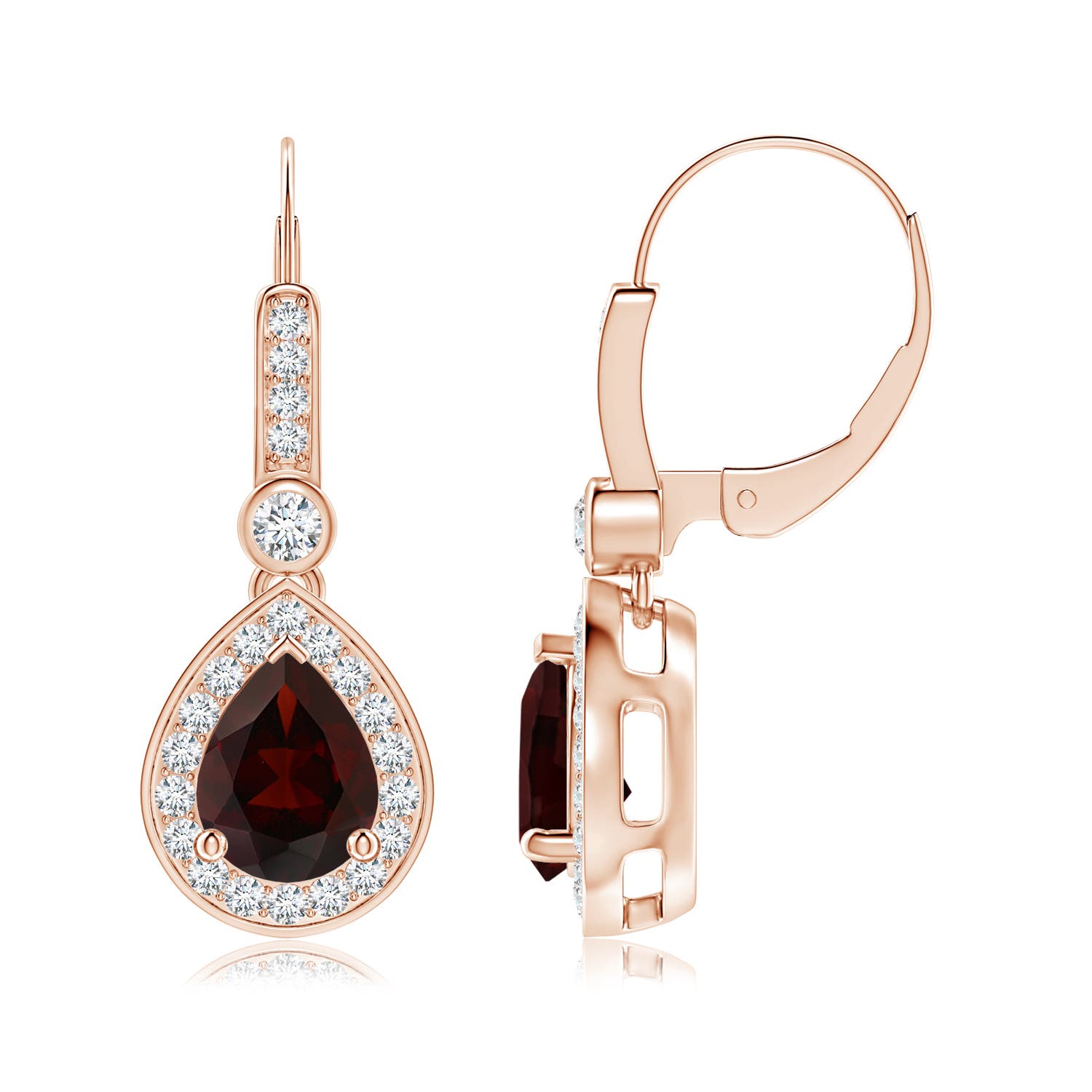 A - Garnet / 3.22 CT / 14 KT Rose Gold