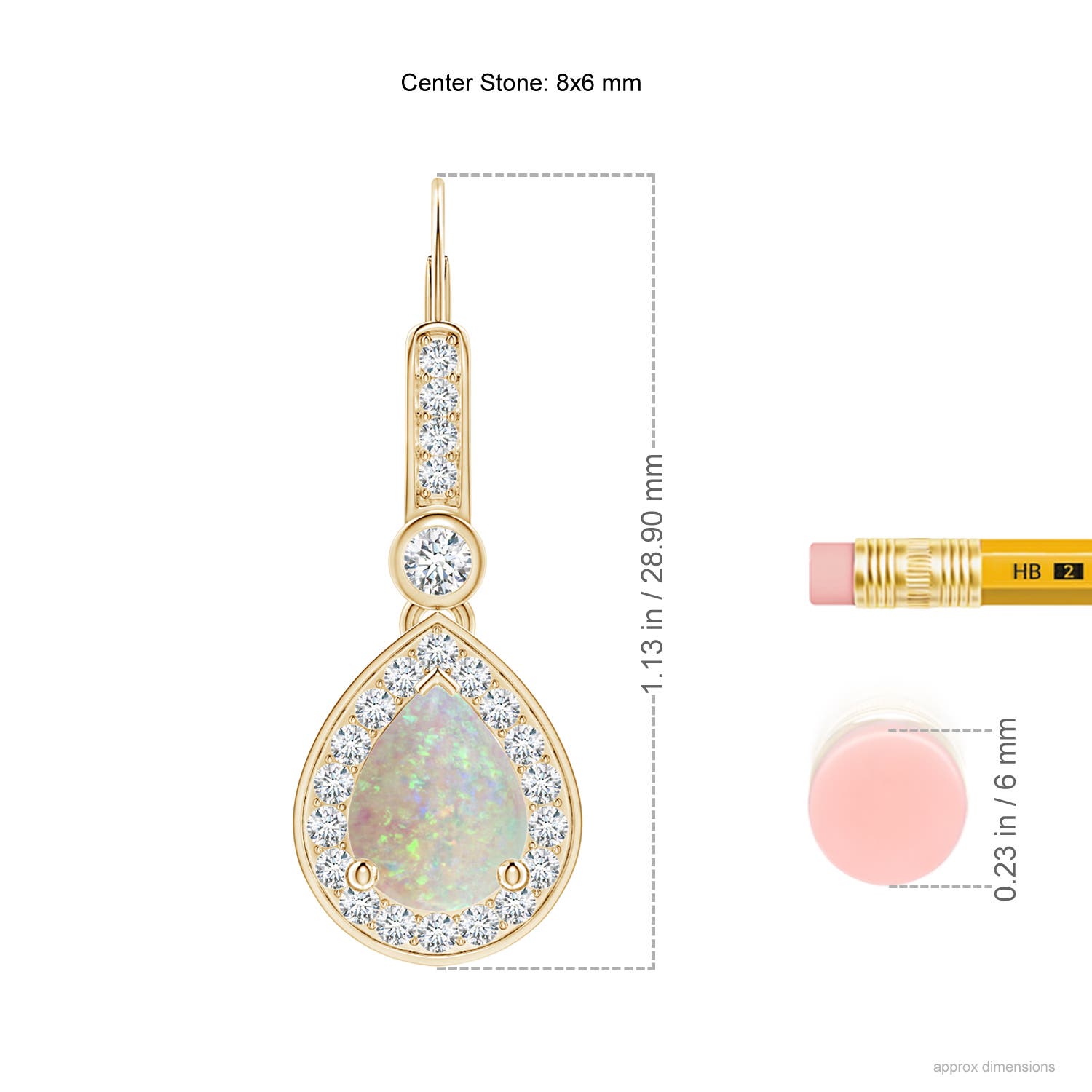 AAA - Opal / 2.02 CT / 14 KT Yellow Gold