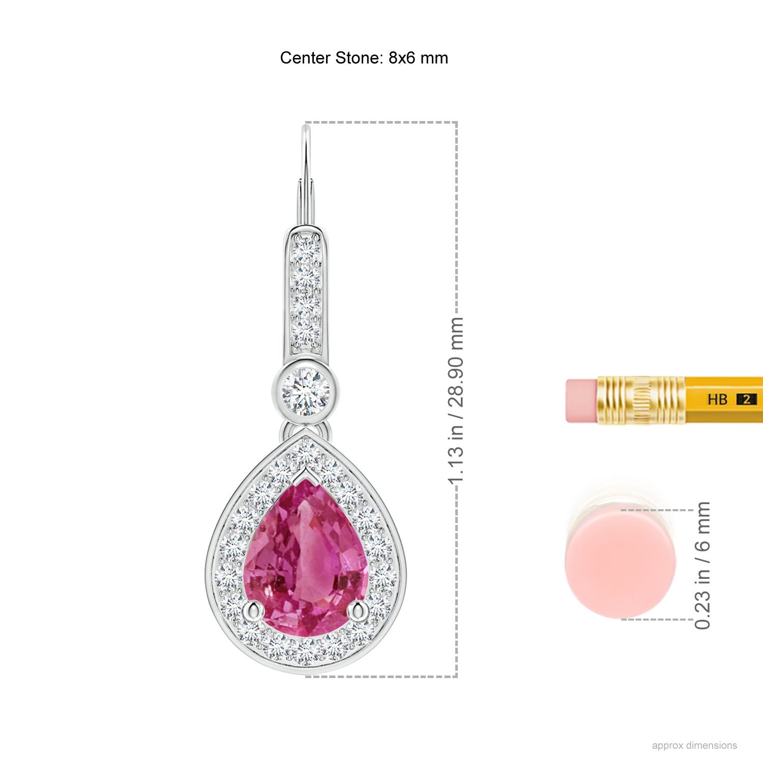 AAAA - Pink Sapphire / 3.12 CT / 14 KT White Gold