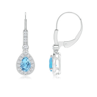Pear A Swiss Blue Topaz