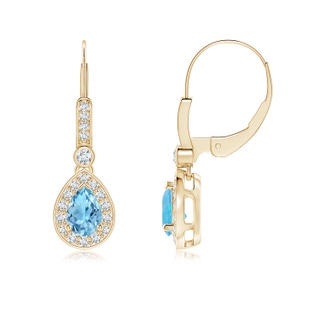 Pear A Swiss Blue Topaz
