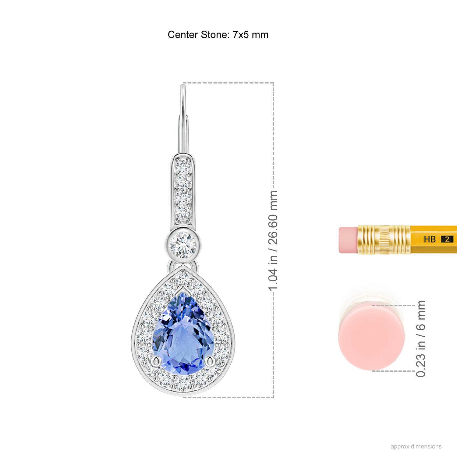 A - Tanzanite / 1.76 CT / 14 KT White Gold