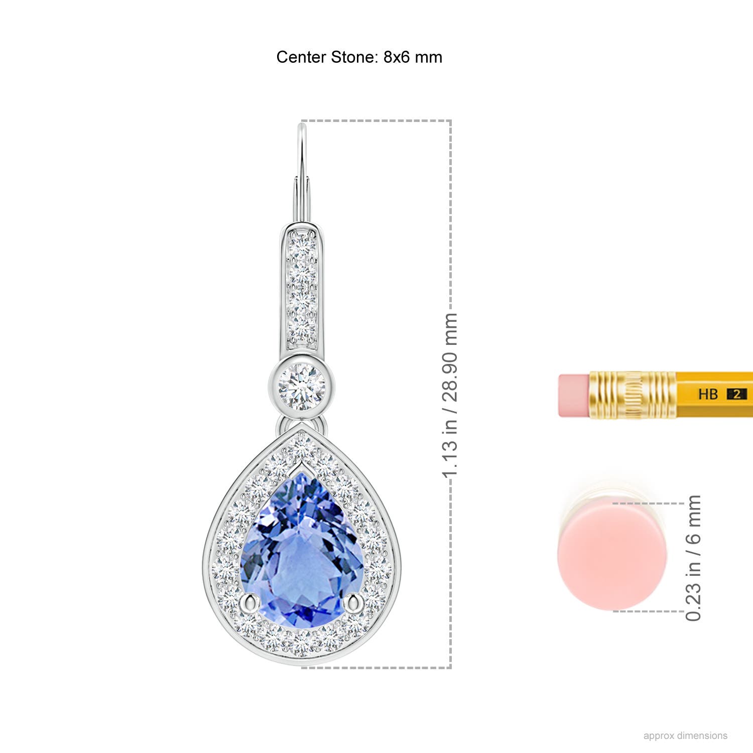 A - Tanzanite / 2.82 CT / 14 KT White Gold