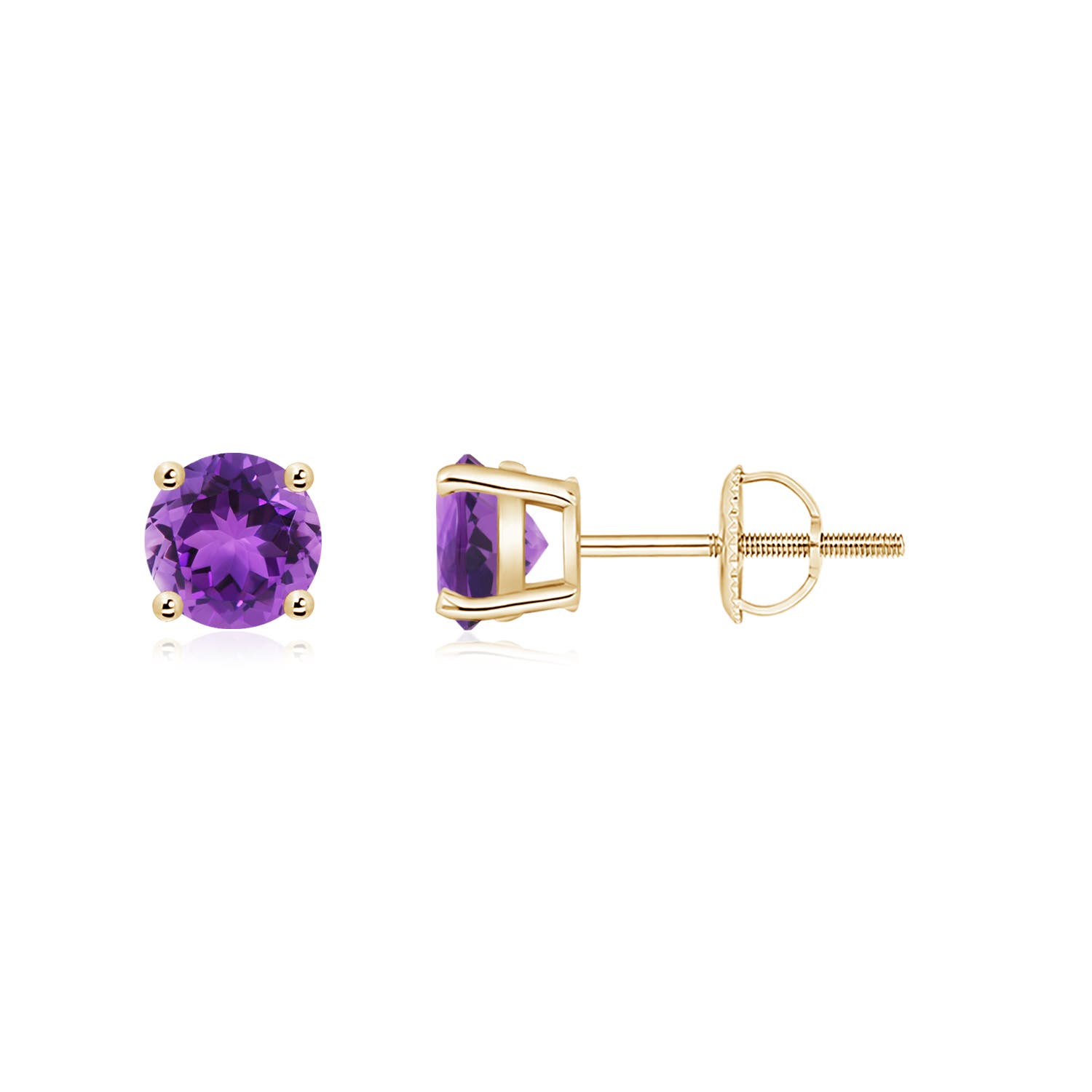 AAA - Amethyst / 0.9 CT / 14 KT Yellow Gold