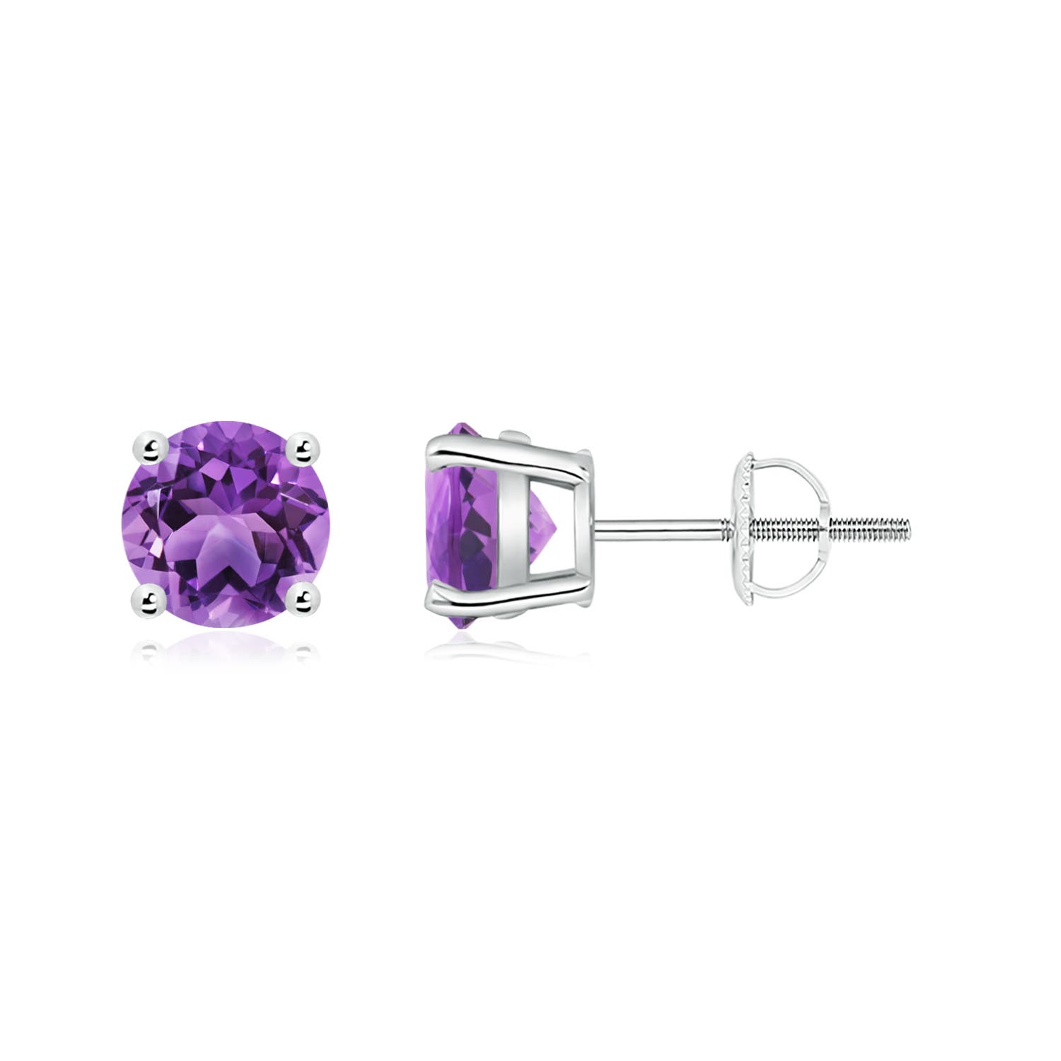 AA - Amethyst / 1.6 CT / 14 KT White Gold