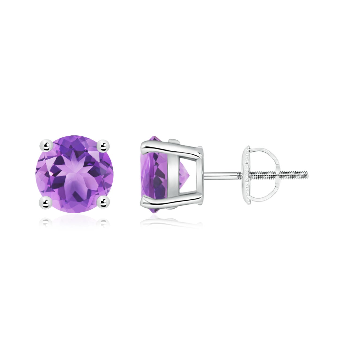 A - Amethyst / 2.3 CT / 14 KT White Gold