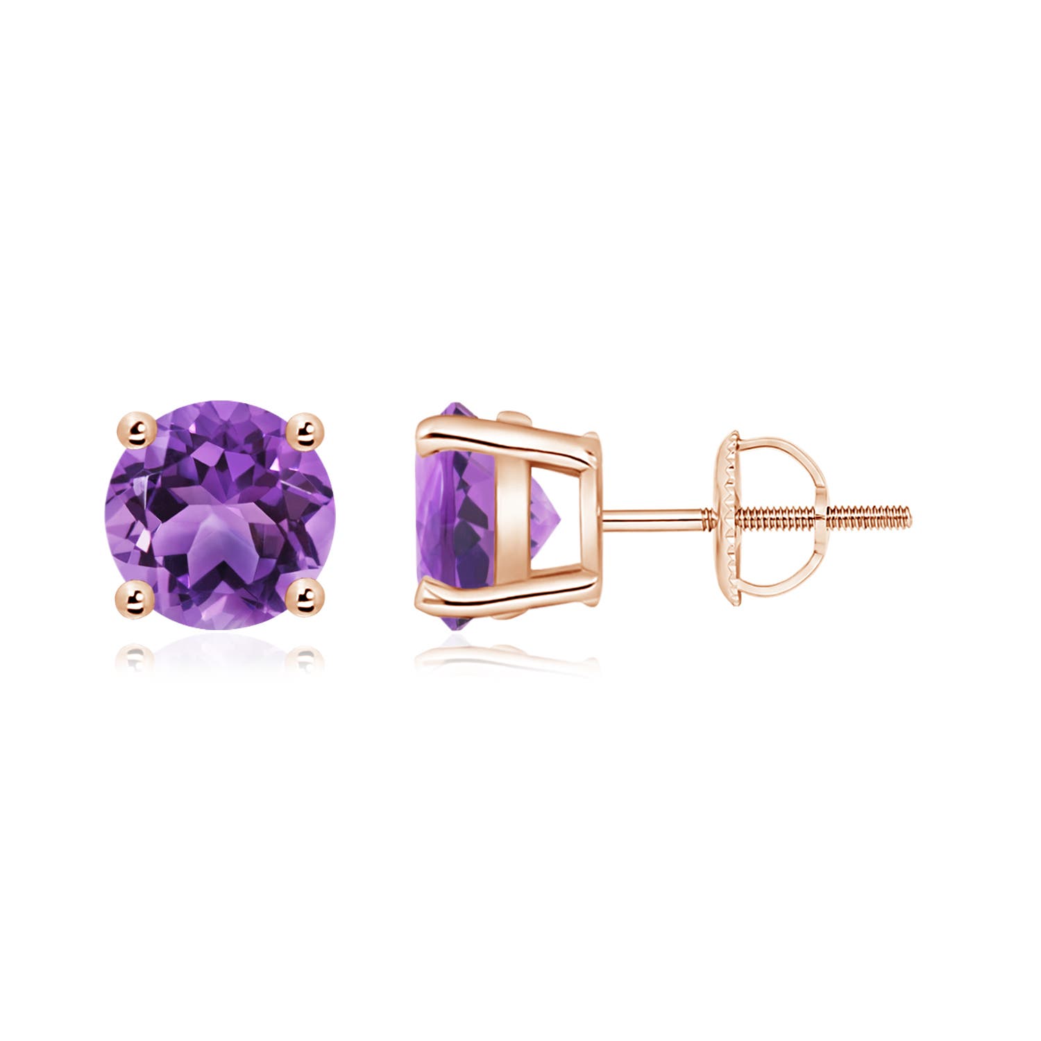 AA - Amethyst / 2.3 CT / 14 KT Rose Gold