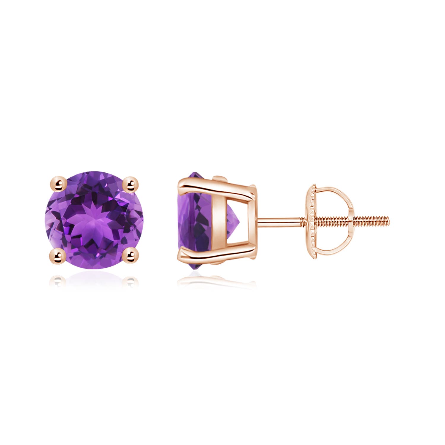 AAA - Amethyst / 2.3 CT / 14 KT Rose Gold