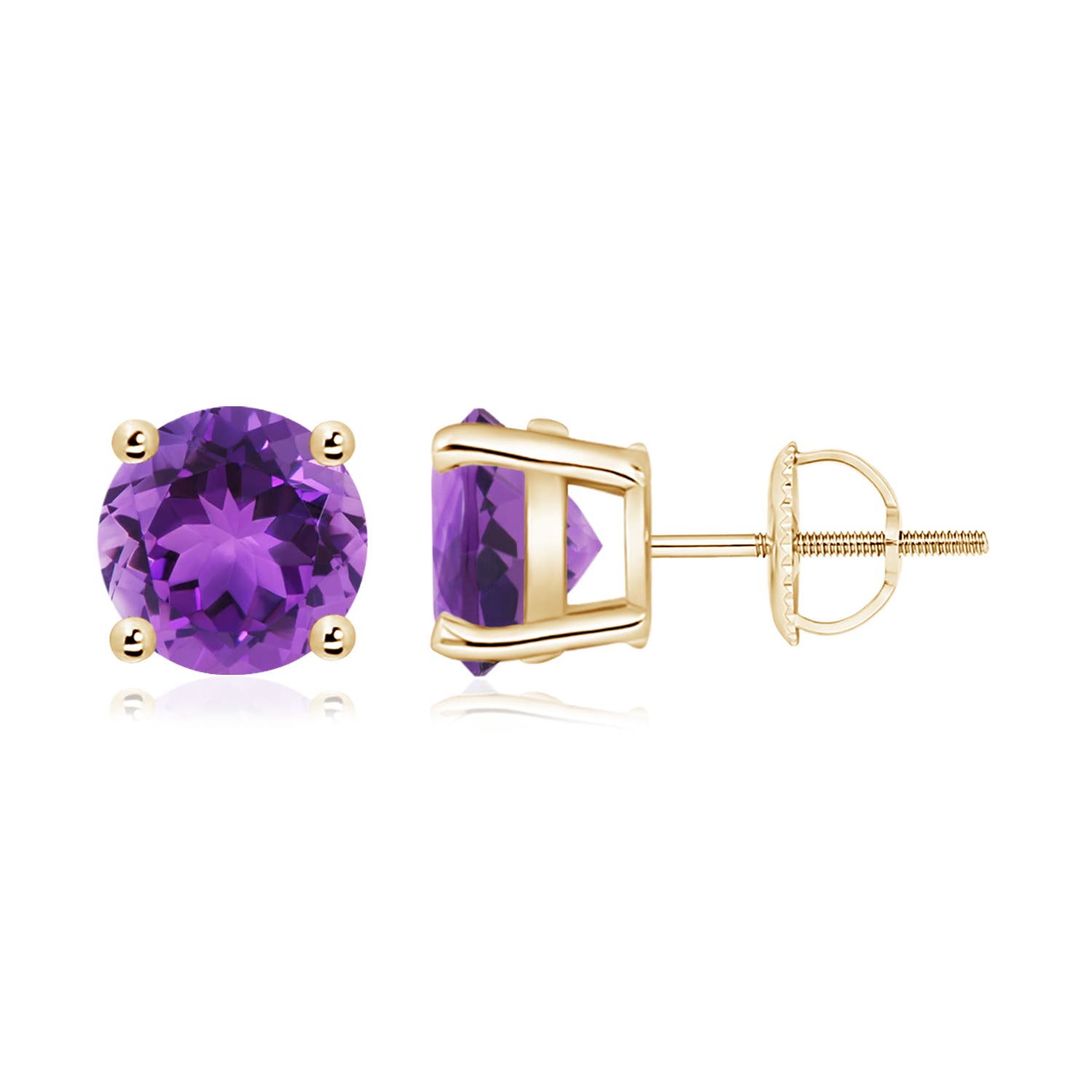 AAA - Amethyst / 3.4 CT / 14 KT Yellow Gold