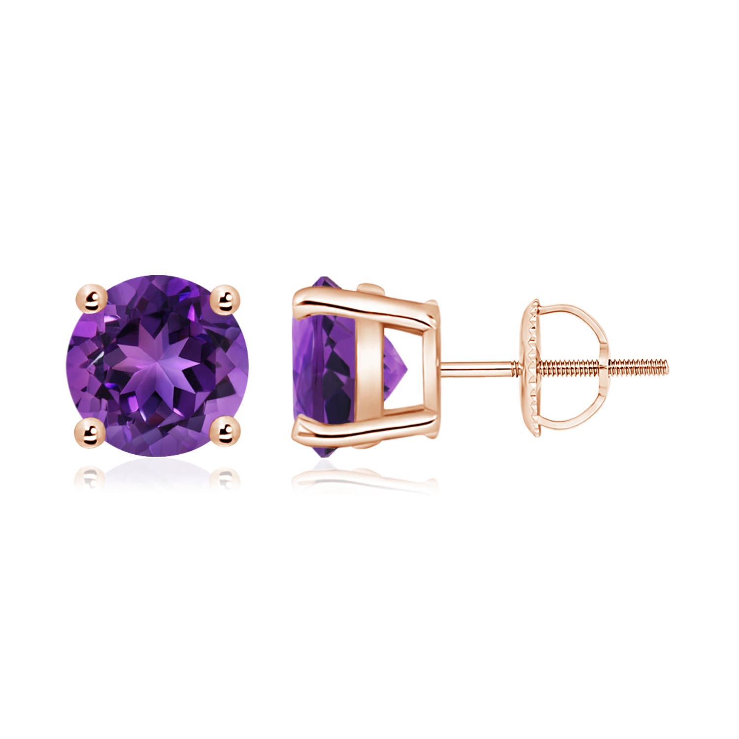 AAAA - Amethyst / 3.4 CT / 14 KT Rose Gold