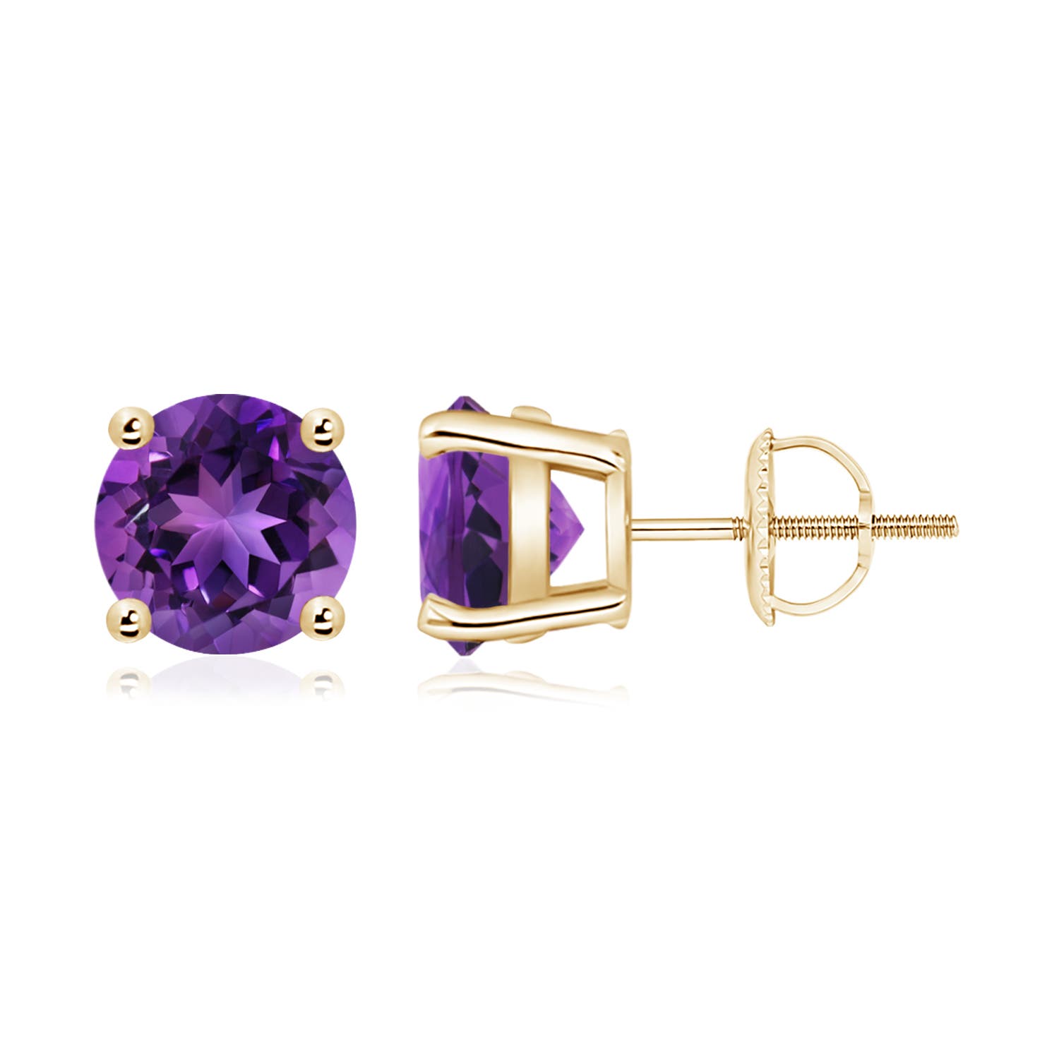 AAAA - Amethyst / 3.4 CT / 14 KT Yellow Gold