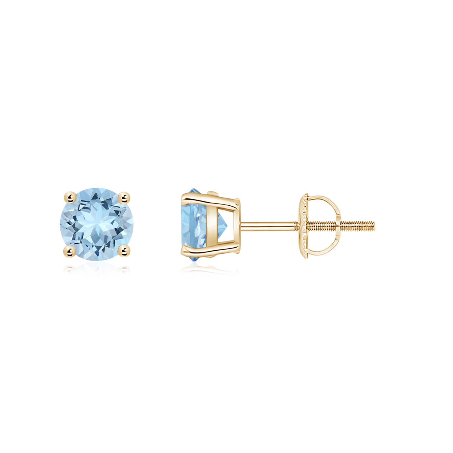 AAA - Aquamarine / 0.8 CT / 14 KT Yellow Gold