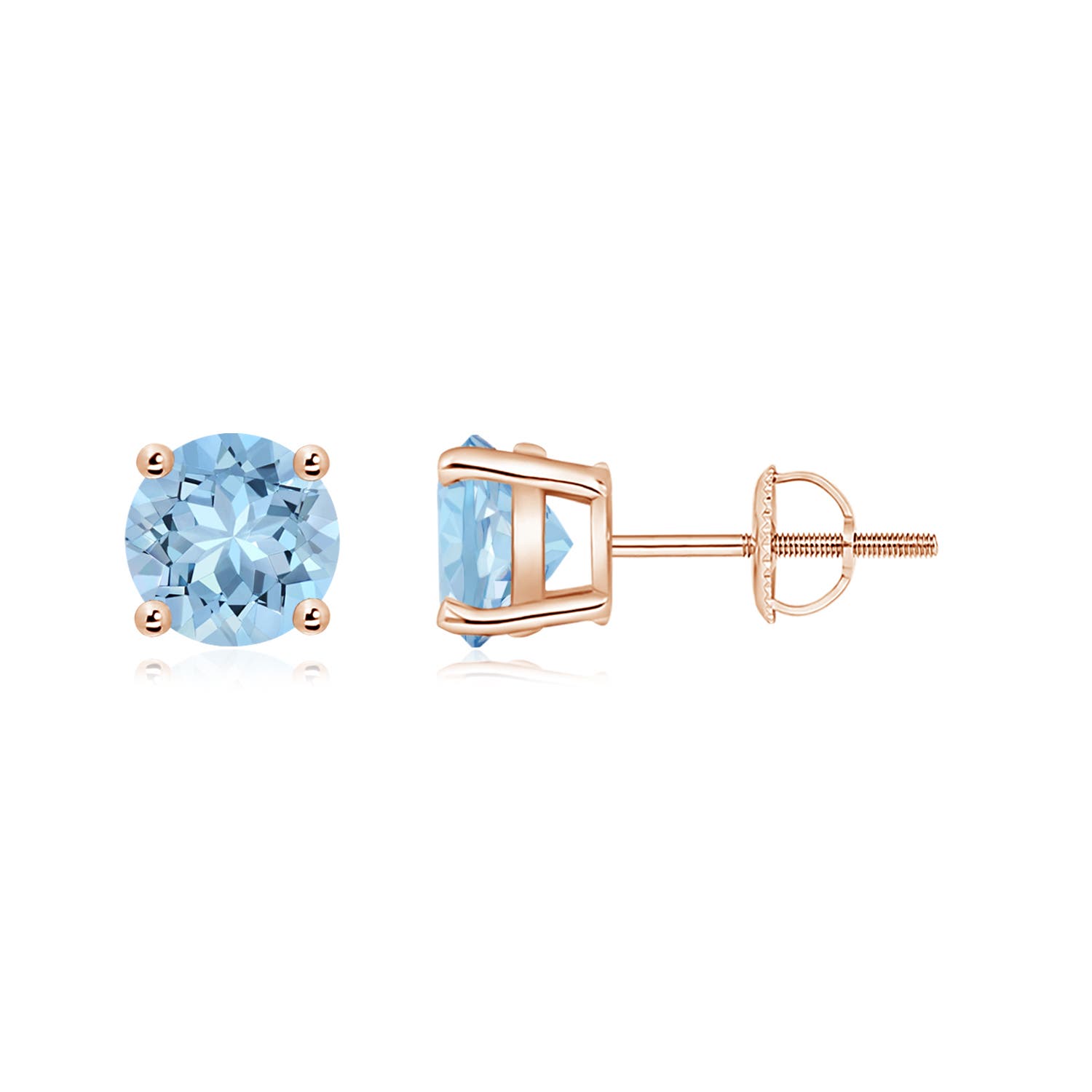 AAA - Aquamarine / 1.44 CT / 14 KT Rose Gold