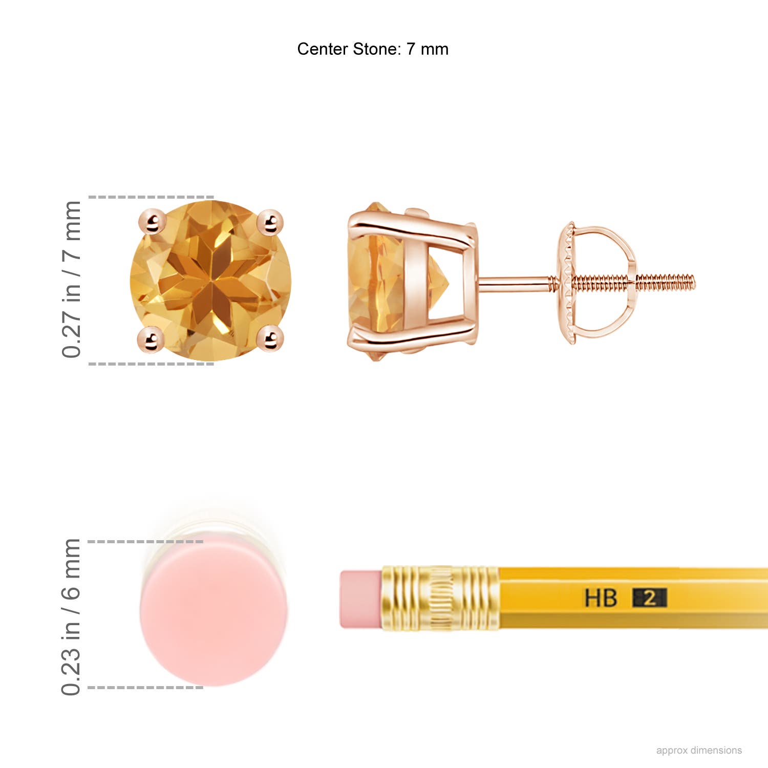 A - Citrine / 2.5 CT / 14 KT Rose Gold