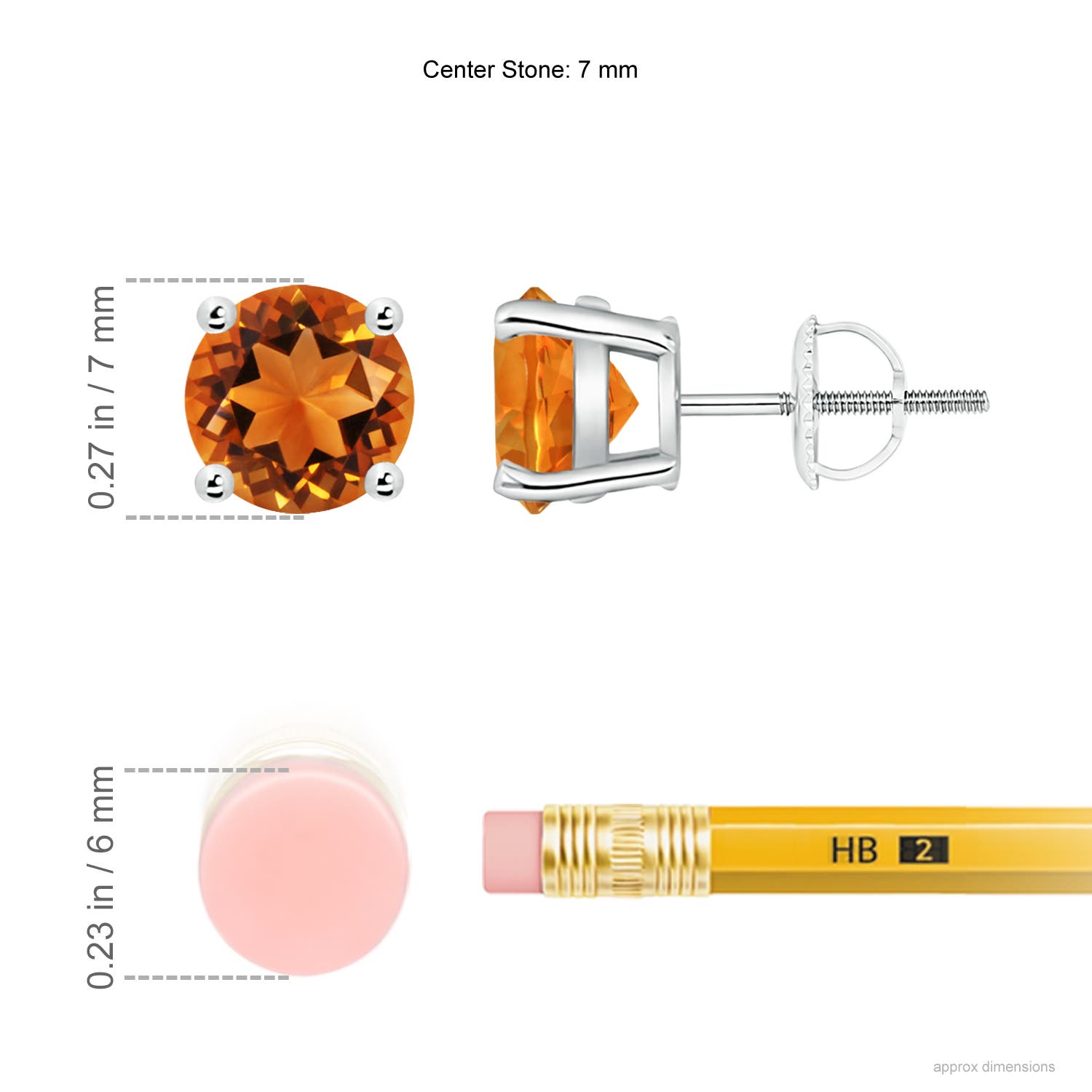 AAAA - Citrine / 2.5 CT / 14 KT White Gold