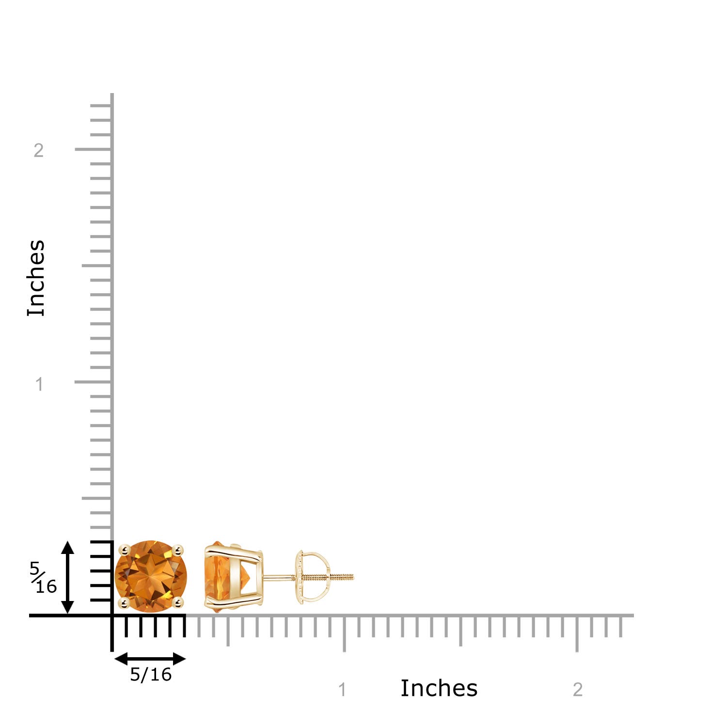 AAA - Citrine / 3.4 CT / 14 KT Yellow Gold