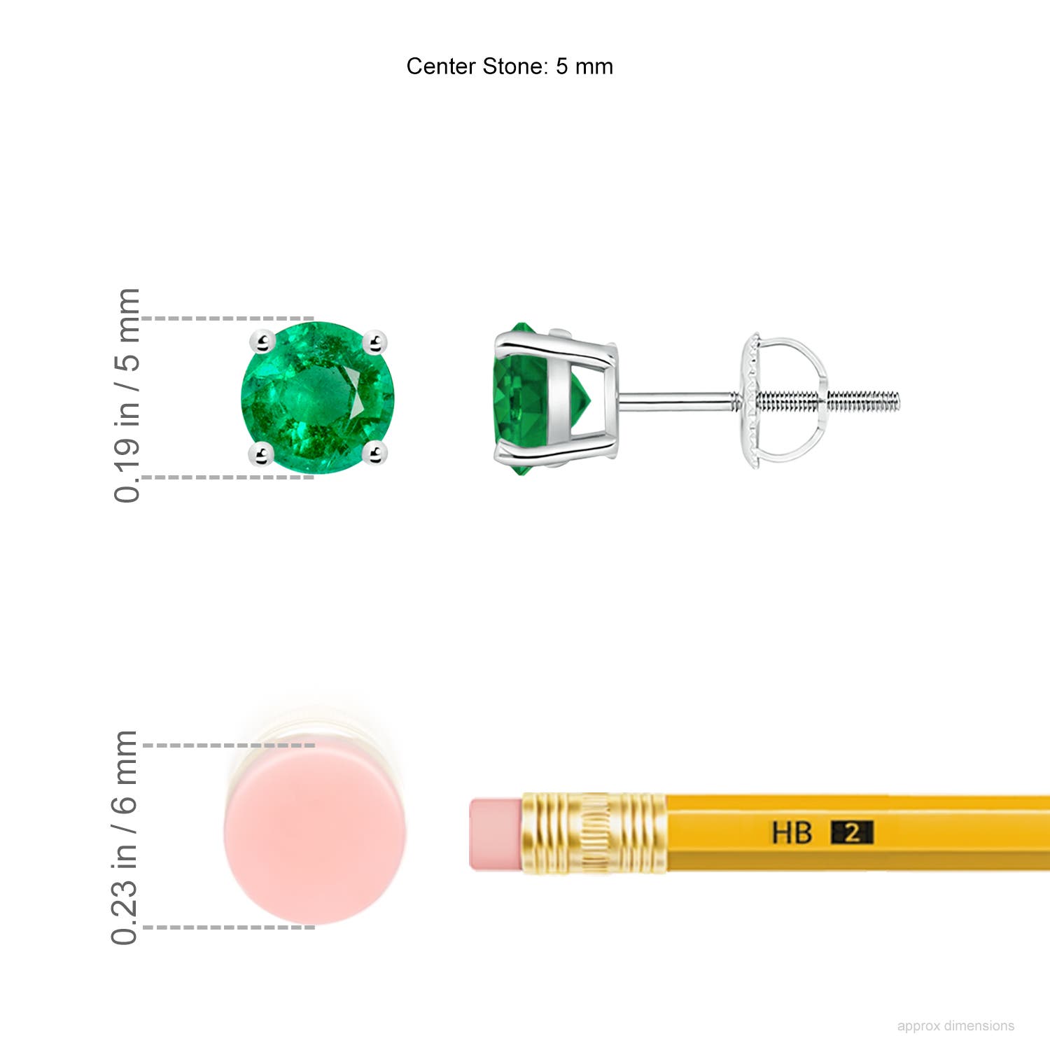 AAA - Emerald / 0.9 CT / 14 KT White Gold