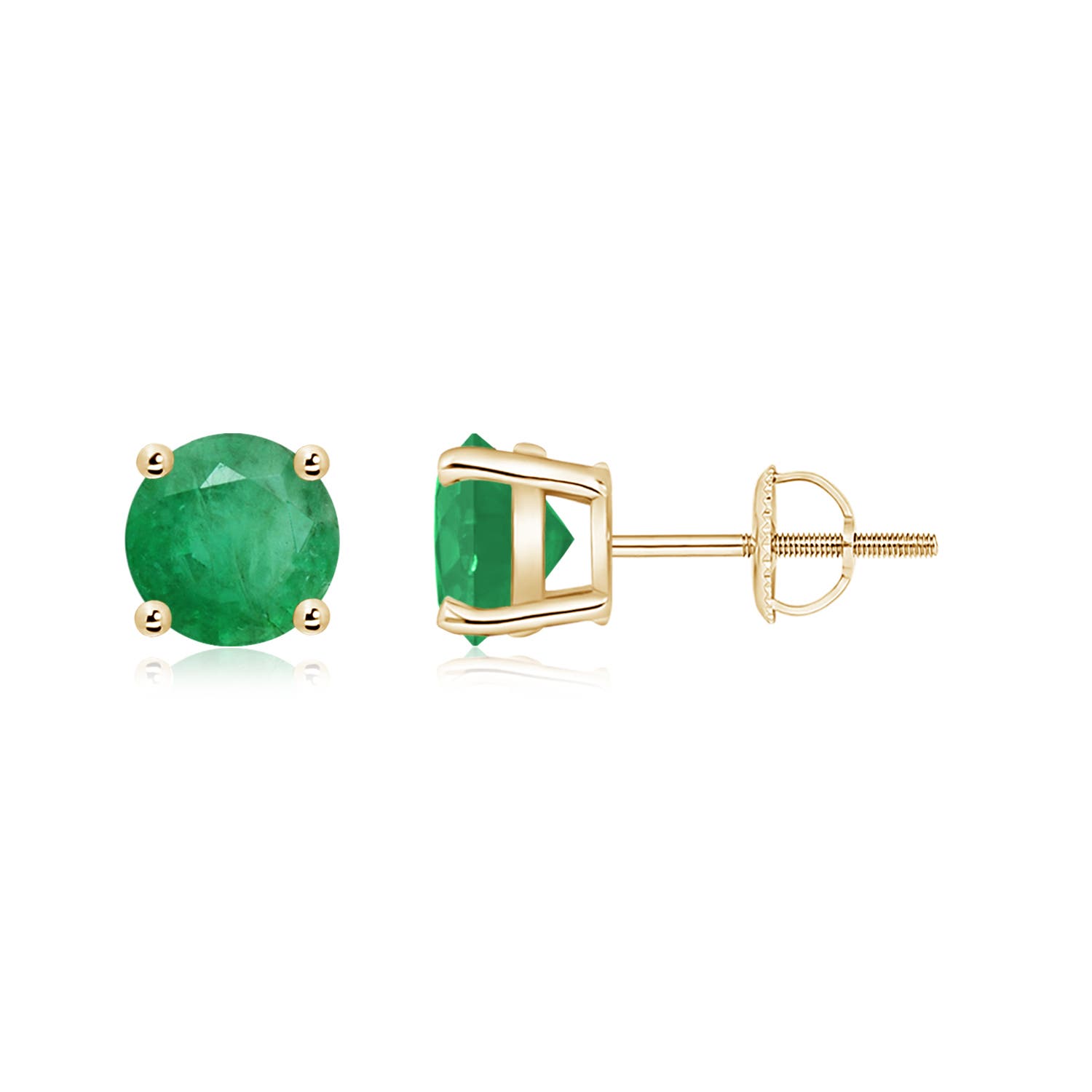 A - Emerald / 1.5 CT / 14 KT Yellow Gold