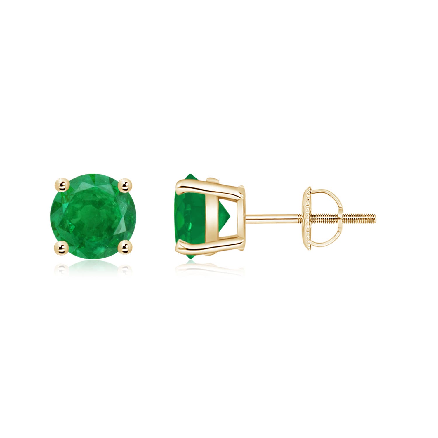 AA - Emerald / 1.5 CT / 14 KT Yellow Gold