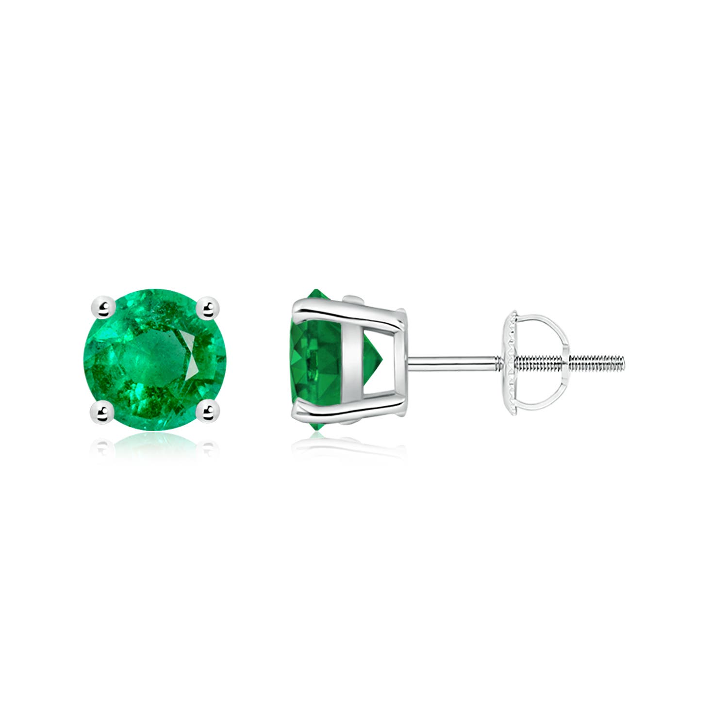 AAA - Emerald / 1.5 CT / 14 KT White Gold