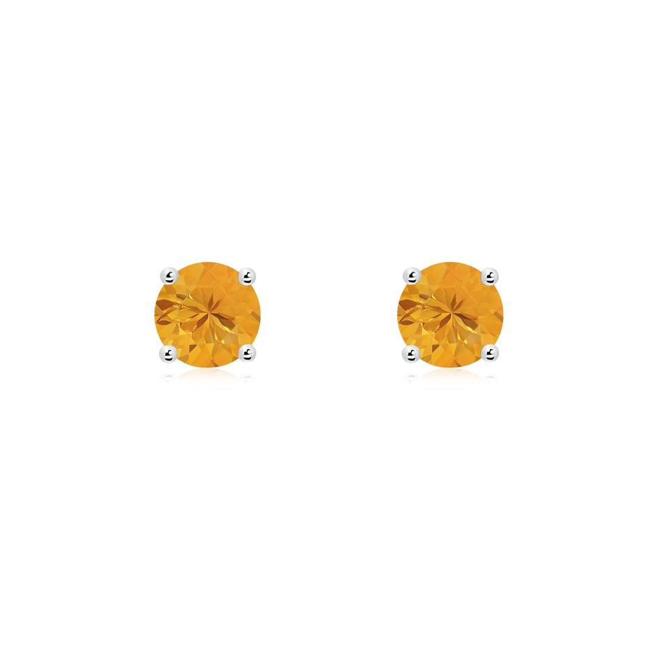 5mm A Basket-Set Round Fire Opal Studs in S999 Silver 