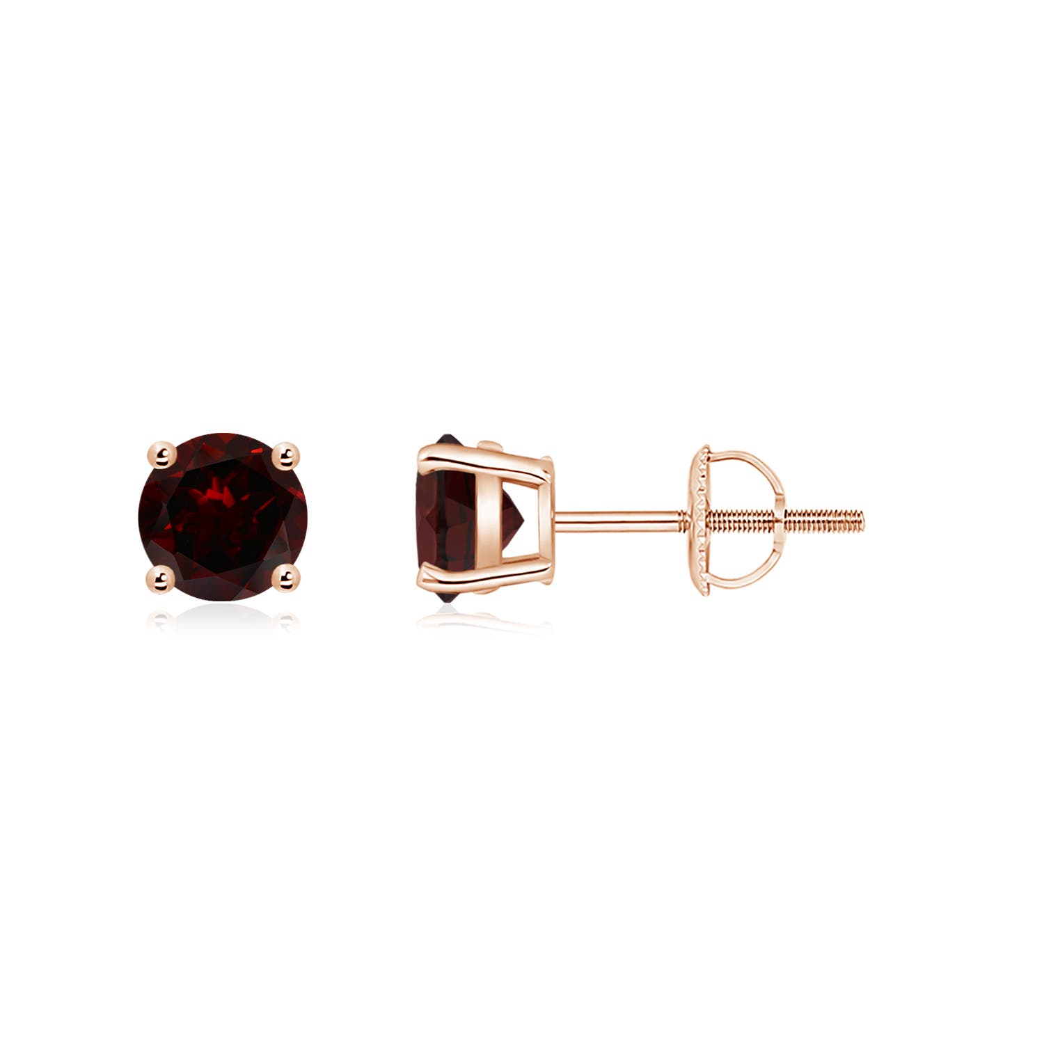 A - Garnet / 1.2 CT / 14 KT Rose Gold