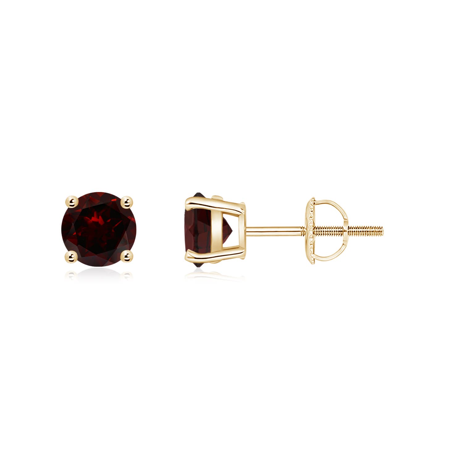 A - Garnet / 1.2 CT / 14 KT Yellow Gold